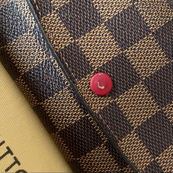 LOUIS VUITTON Emilie Wallet Damier Ebene AUTHENTIC - Picture 4 of 11